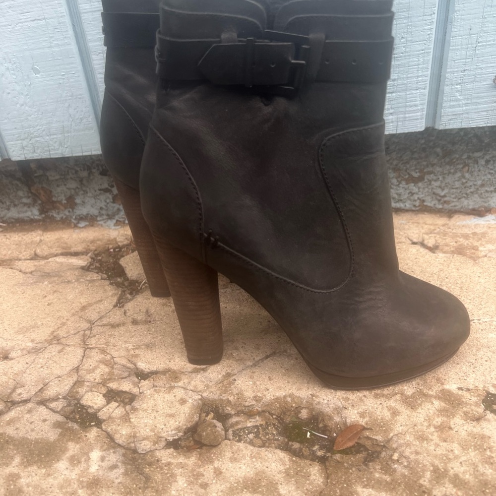 Diesel Black Leather Ankle Boots